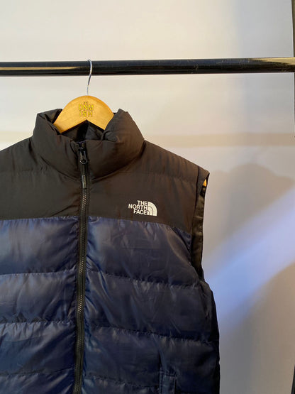 TNF-SLEEVELESS-NUPTSE PUFFER JACKET | BLACK / NAVY