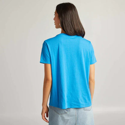 JHK PLAIN WOMEN'S T-SHIRT ROUND NECK | ROYAL BLUE