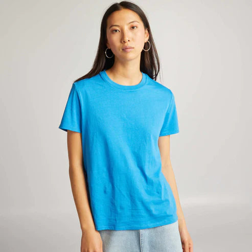 JHK PLAIN WOMEN'S T-SHIRT ROUND NECK | ROYAL BLUE