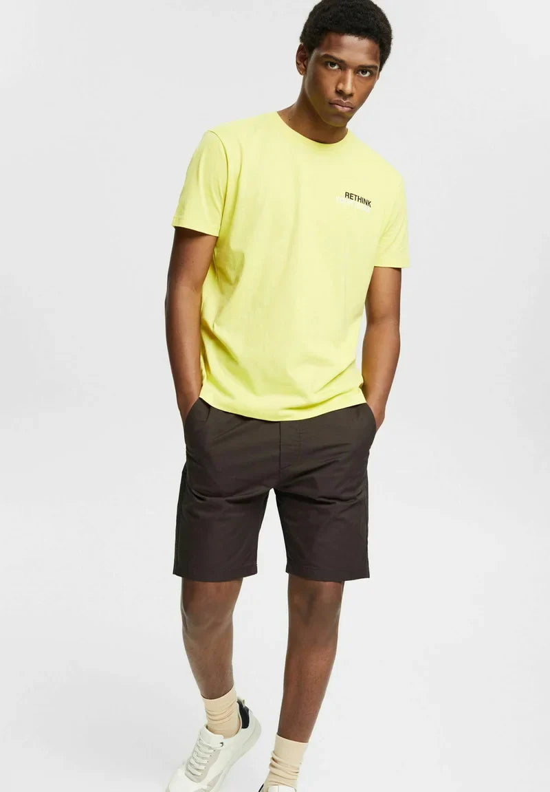 ESPRIT MEN T-SHIRT RELAXED FIT | YELLOW