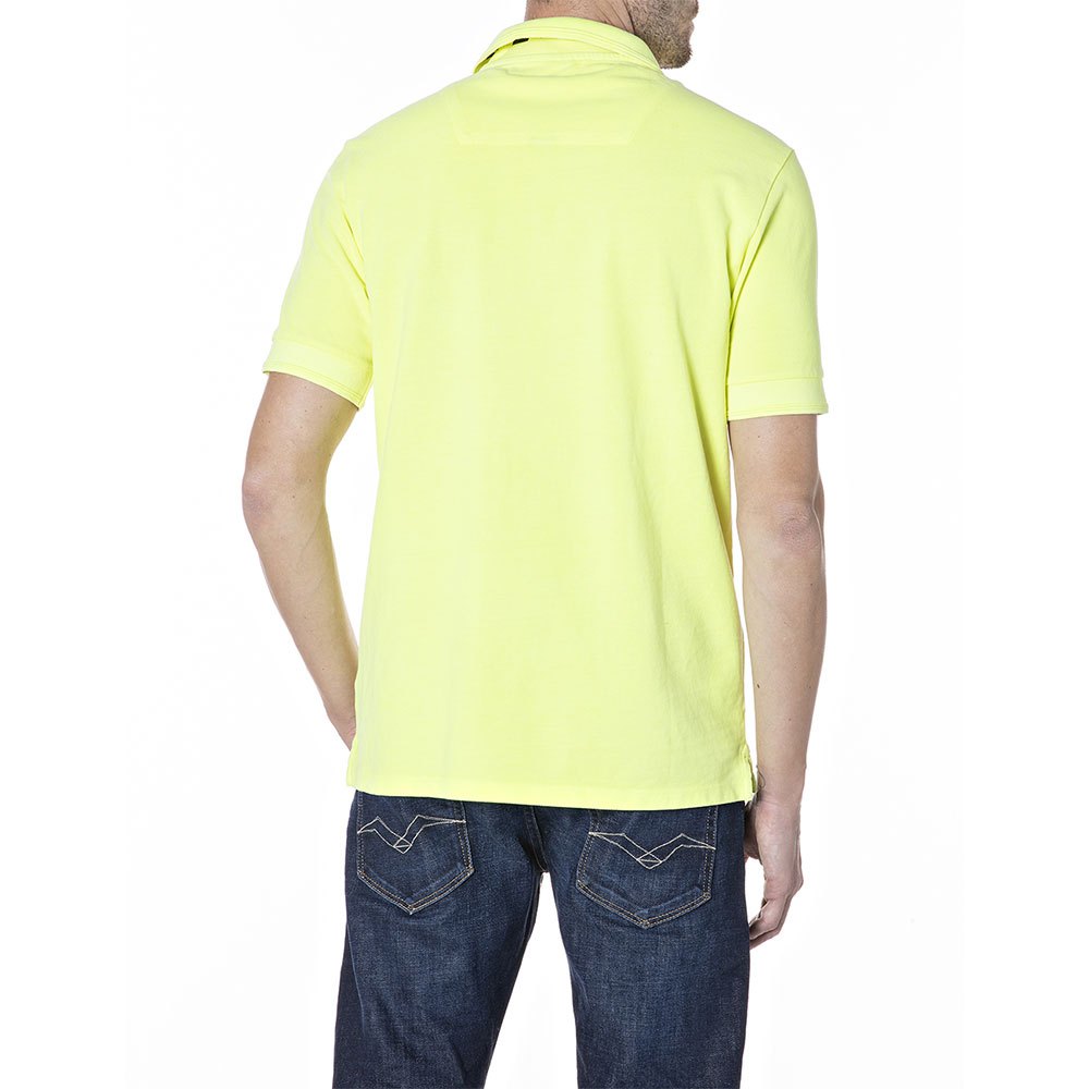 REPLAY.- DYED C0TT0N PIQUET SHORT SLEEVE POLO | LIME