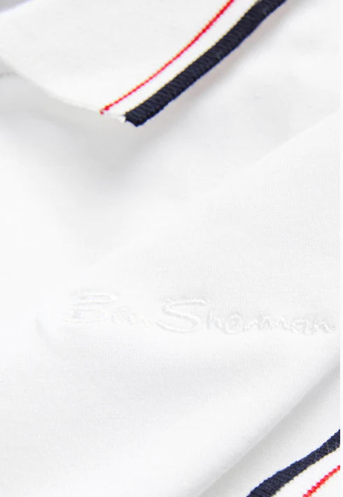 B.E.N SHERMAN SUPIMA POLO SHIRT MEN | WHITE