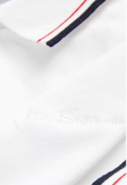 B.E.N SHERMAN SUPIMA POLO SHIRT MEN | WHITE