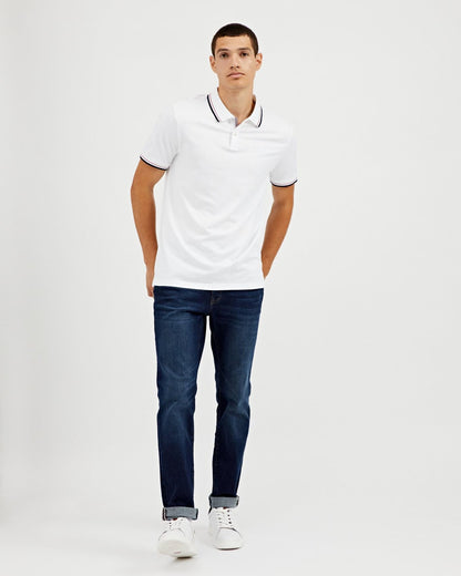 B.E.N SHERMAN SUPIMA POLO SHIRT MEN | WHITE