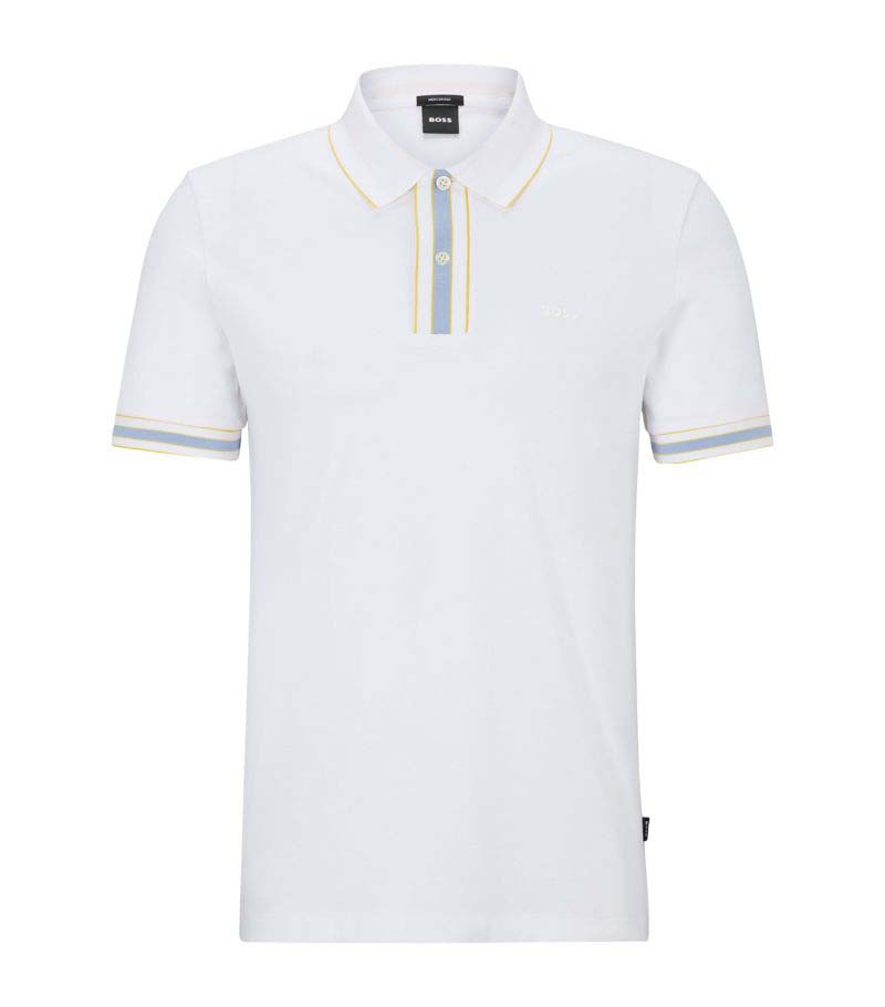 HUGO BOSS REGULAR FIT STRETCH POLO MEN'S | WHITE