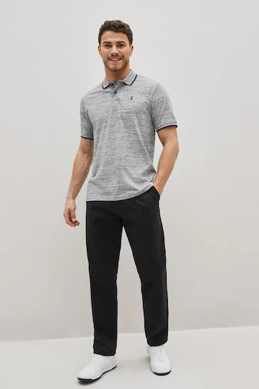 NEXT.- SOFT TOUCH POLO SHIRT-MEN | GREY