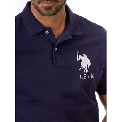 U.S POLO ASSN. PIQUE PRINTED GRAPHIC POLO-MENS | NAVY BLUE