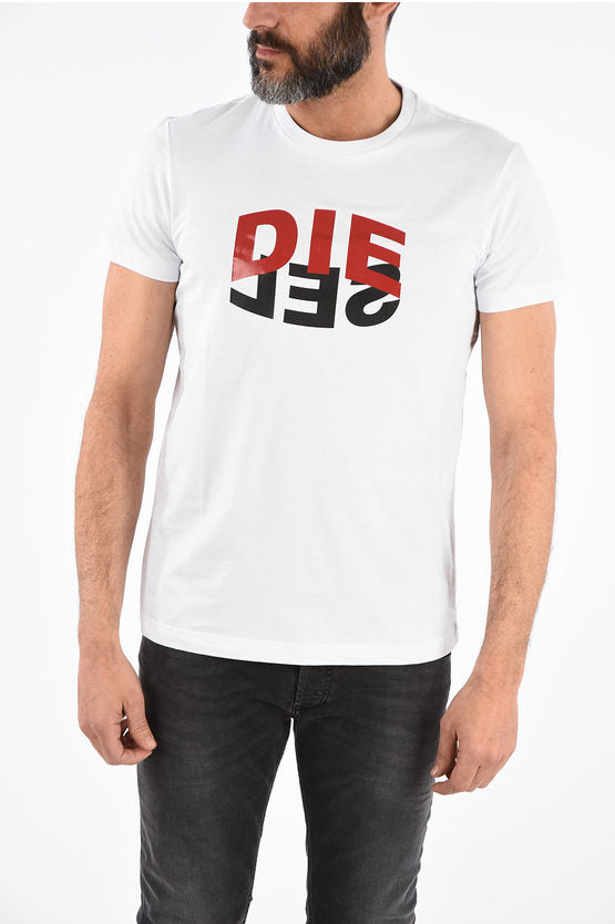 DIESEL CREW-NECK T-DIEGOS-N22 T-SHIRT WITH LOGO PRINT