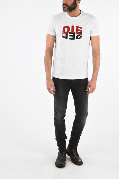 DIESEL CREW-NECK T-DIEGOS-N22 T-SHIRT WITH LOGO PRINT