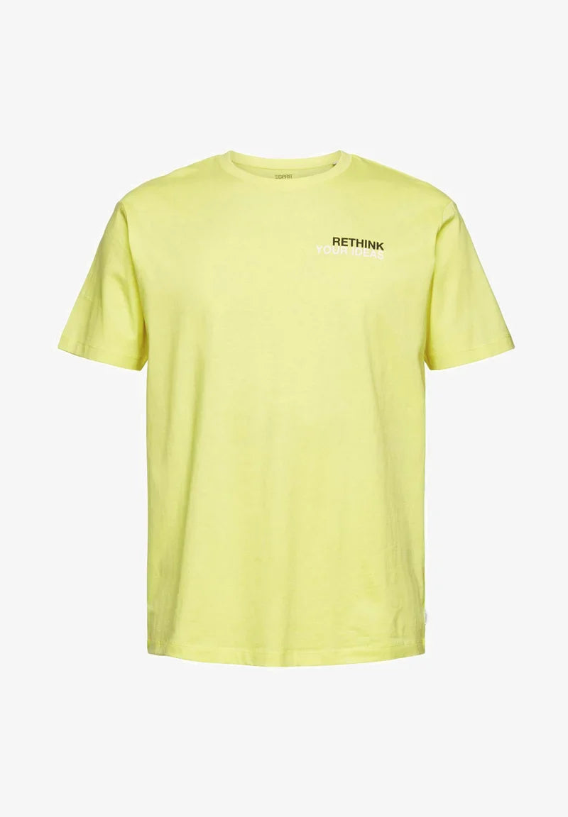 ESPRIT MEN T-SHIRT RELAXED FIT | YELLOW