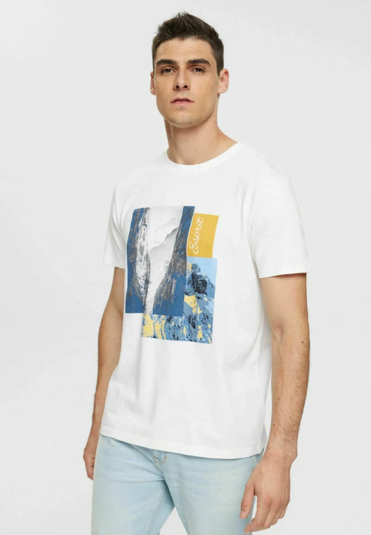 ESPRIT MEN T-SHIRT RELAXED FIT | WHITE