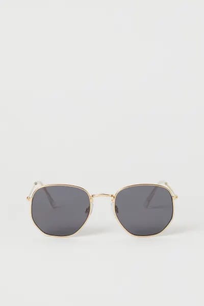 H&M SUNGLASSES BLACK/GOLD