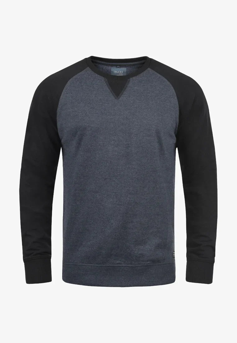 BLEND-MENS-ROUND NECK-SWEATSHIRT | GREY