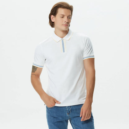 HUGO BOSS REGULAR FIT STRETCH POLO MEN'S | WHITE