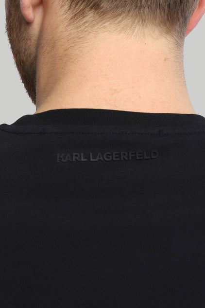 KARL LAGERFELD CREWNECK T-SHIRT | BLACK