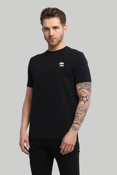 KARL LAGERFELD CREWNECK T-SHIRT | BLACK