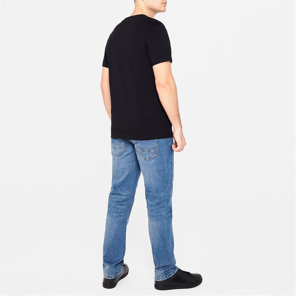 FIRETRAP V-NECK T SHIRT | BLACK