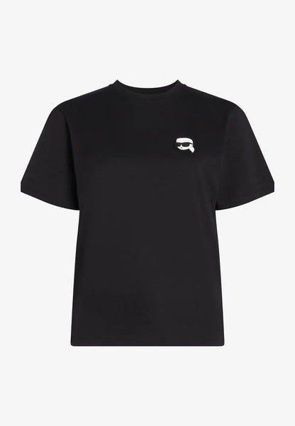 KARL LAGERFELD IKON OVERSIZED T-SHIRT | BLACK