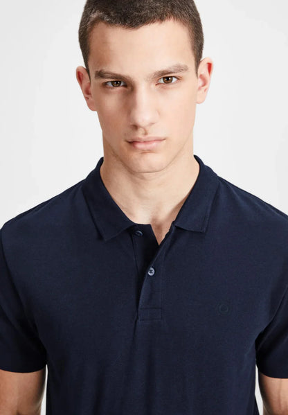 JACK & JONES PLAIN POLO | DARK BLUE