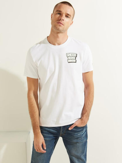 GUESS BEAST BURGER REGUALR FIT T-SHIRT | WHITE