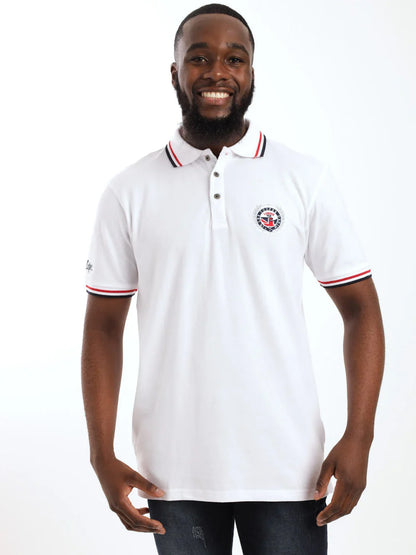 LEE COOPER-COOPER LOGO POLO SHIRT-MEN | WHITE