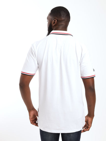 LEE COOPER-COOPER LOGO POLO SHIRT-MEN | WHITE