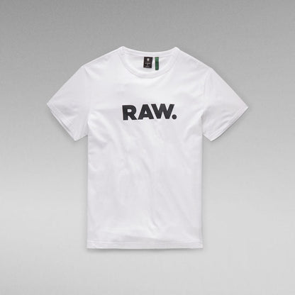 G-STAR RAW T-SHIRT SLIM FIT ROUND NECK-WHITE