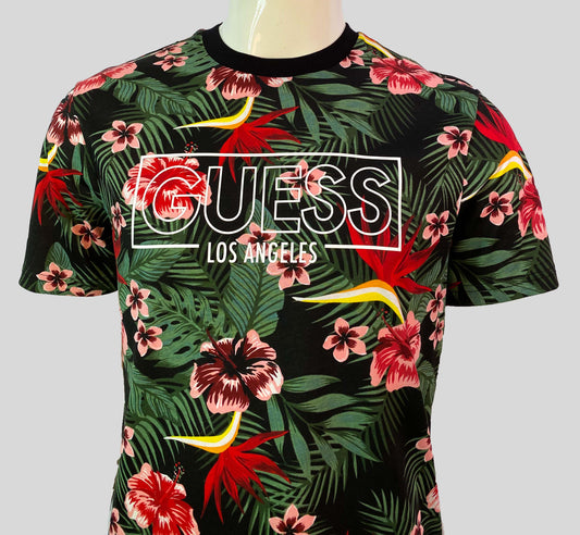 GUESS ECO CLASSIC LOGO SLIM FIT  T-SHIRT | BLACK