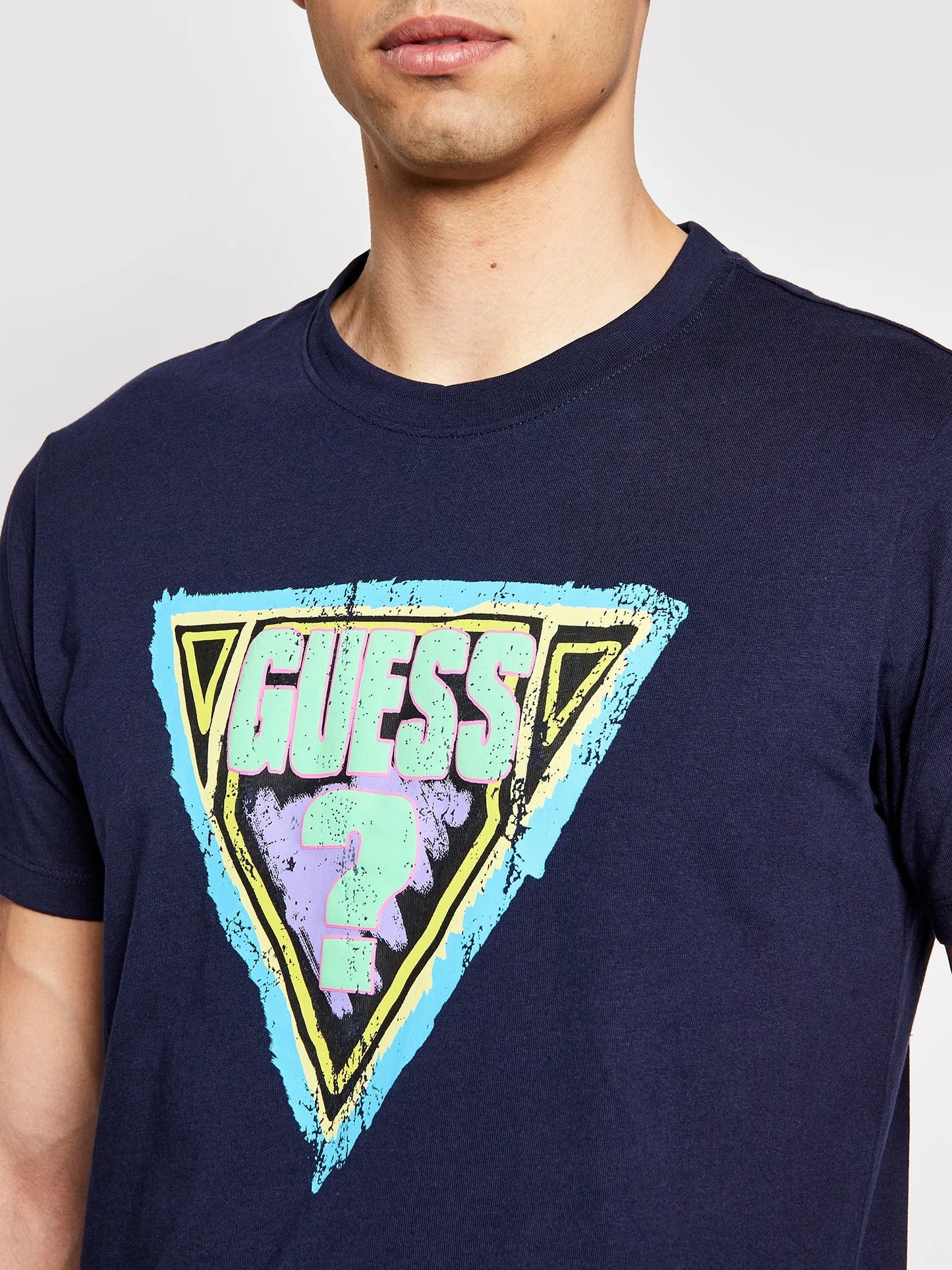 GUESS TEE SHIRT-REGULAR FIT | NAVY BLUE