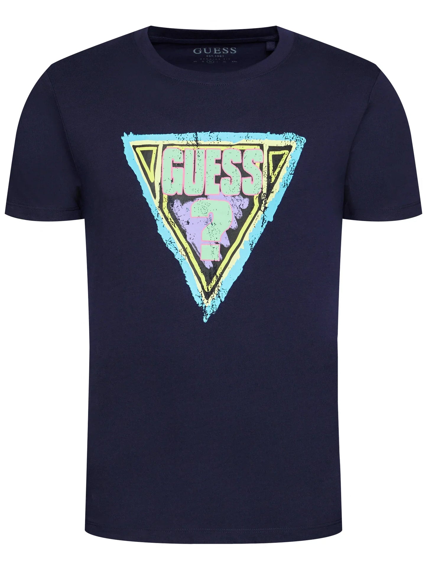 GUESS TEE SHIRT-REGULAR FIT | NAVY BLUE