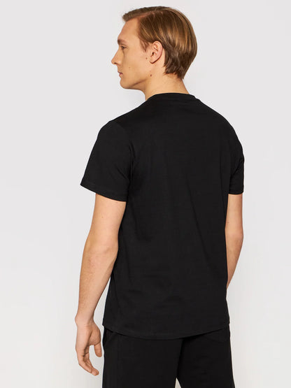 GUESS-REGULAR FIT-ROUND NECK-LOGO | BLACK