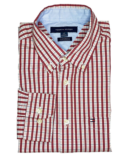 TOMMY HILFIGER MEN SLIM FIT | RED STRIPED