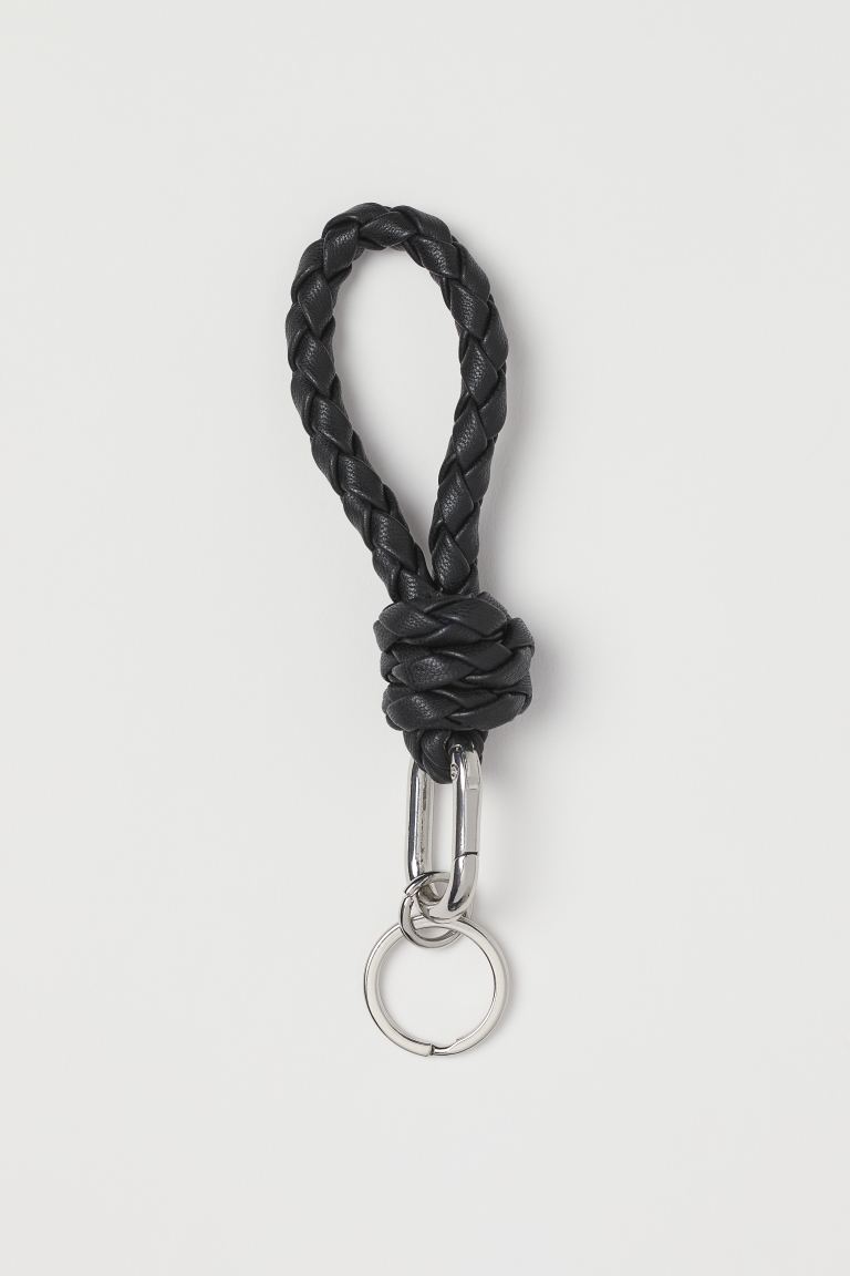 H&M BRAIDED KEYRING | BLACK