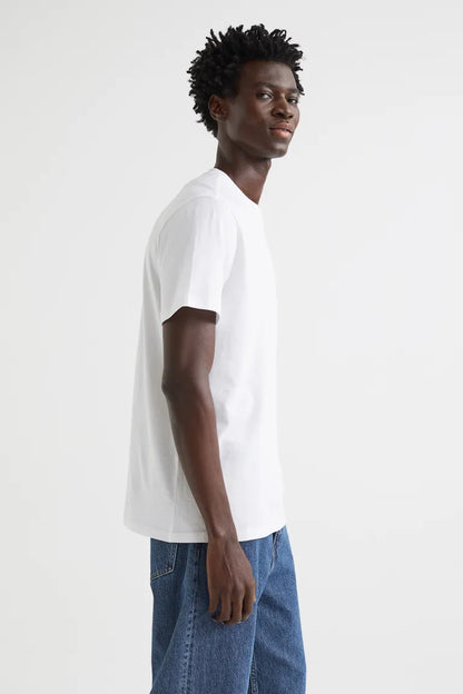 H&M. - BASIC-REGULAR FIT-ROUND-NECK T-SHIRTS | WHITE