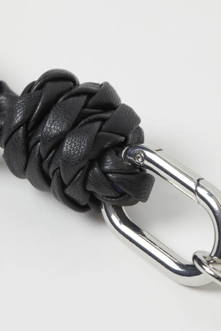 H&M BRAIDED KEYRING | BLACK