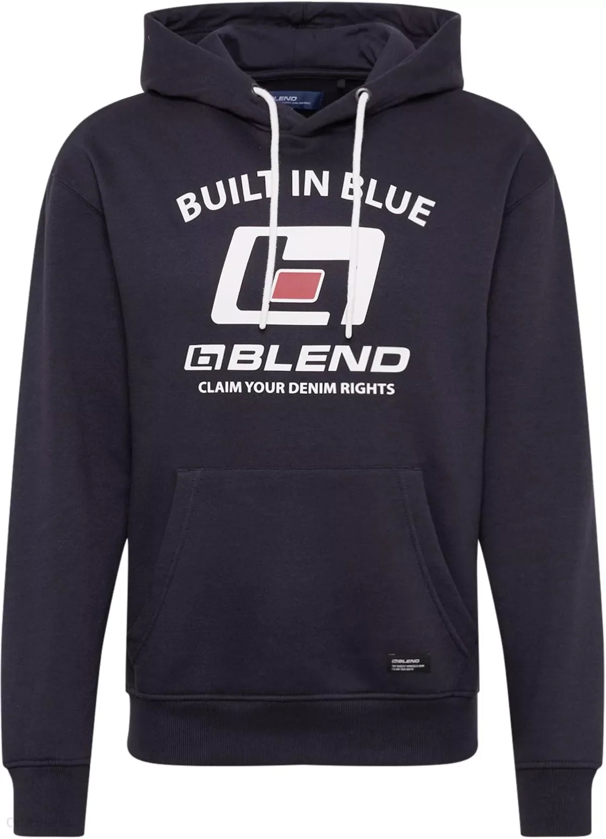 BLEND HOODED MENS-SWEATSHIRT | NAVY BLUE