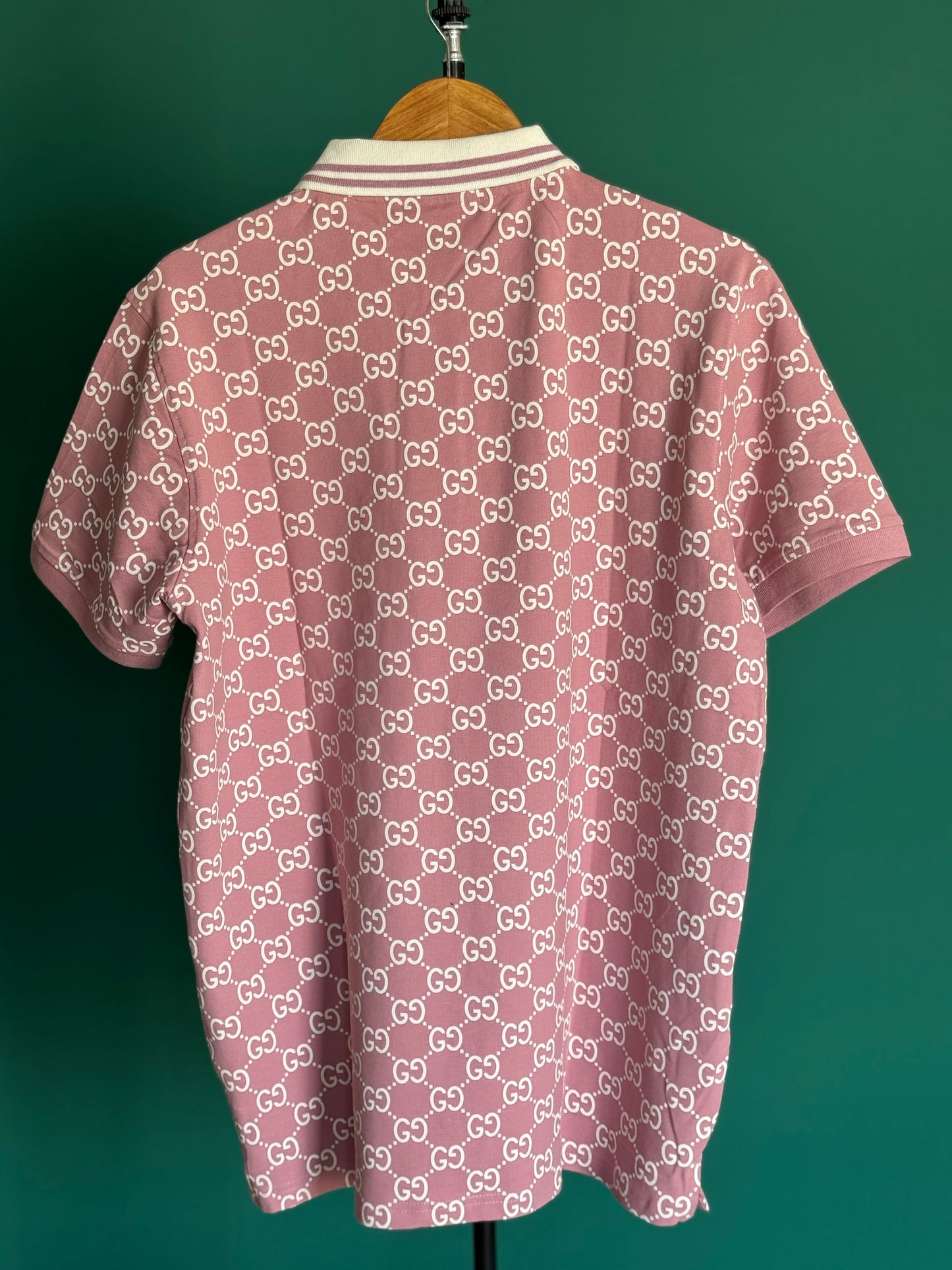 GUCCI PREMIUM PINK CLASSIC FIT POLO SHIRT