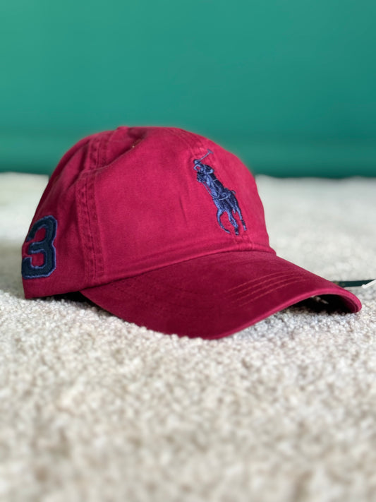 RALPH LAUREN – BIG PONY LOGO BASEBALL CAP | MAROON