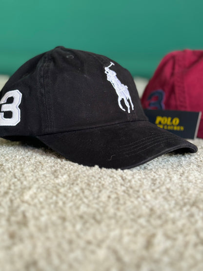 RALPH LAUREN – BIG PONY LOGO BASEBALL CAP | BLACK