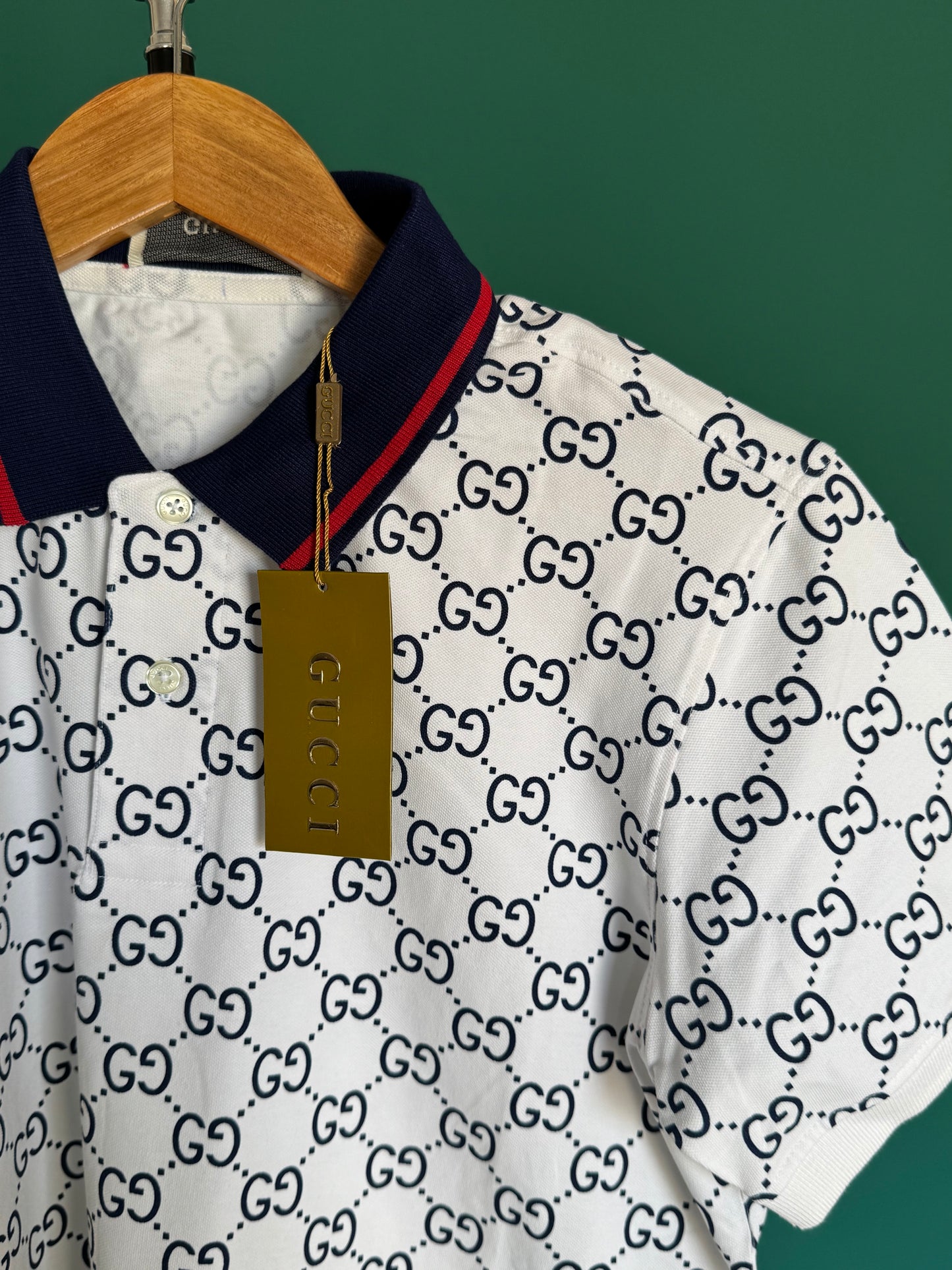 GUCCI PREMIUM WHITE CLASSIC FIT POLO SHIRT