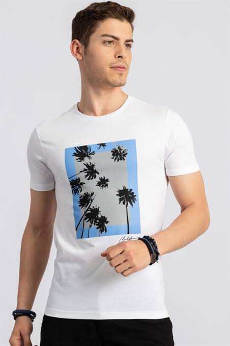 H&M 3M GRAPHIC PRINTED SHORT SLEEVE TEE | WHITE