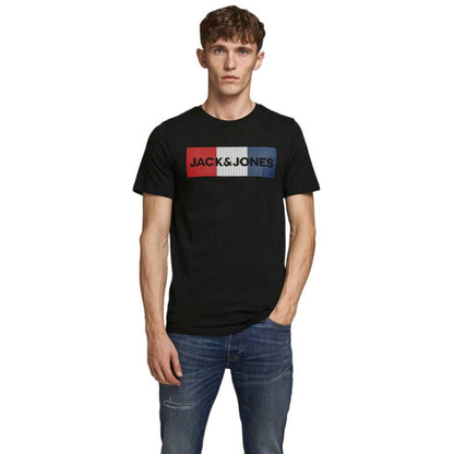 JACK & JONES.- CORP LOGO-SHORT SLEEVE T-SHIRT | BLACK