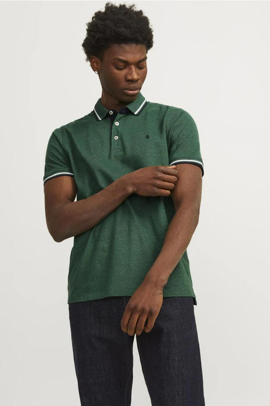 JACK & JONES  PAULOS SLIM FIT POLO | GREEN