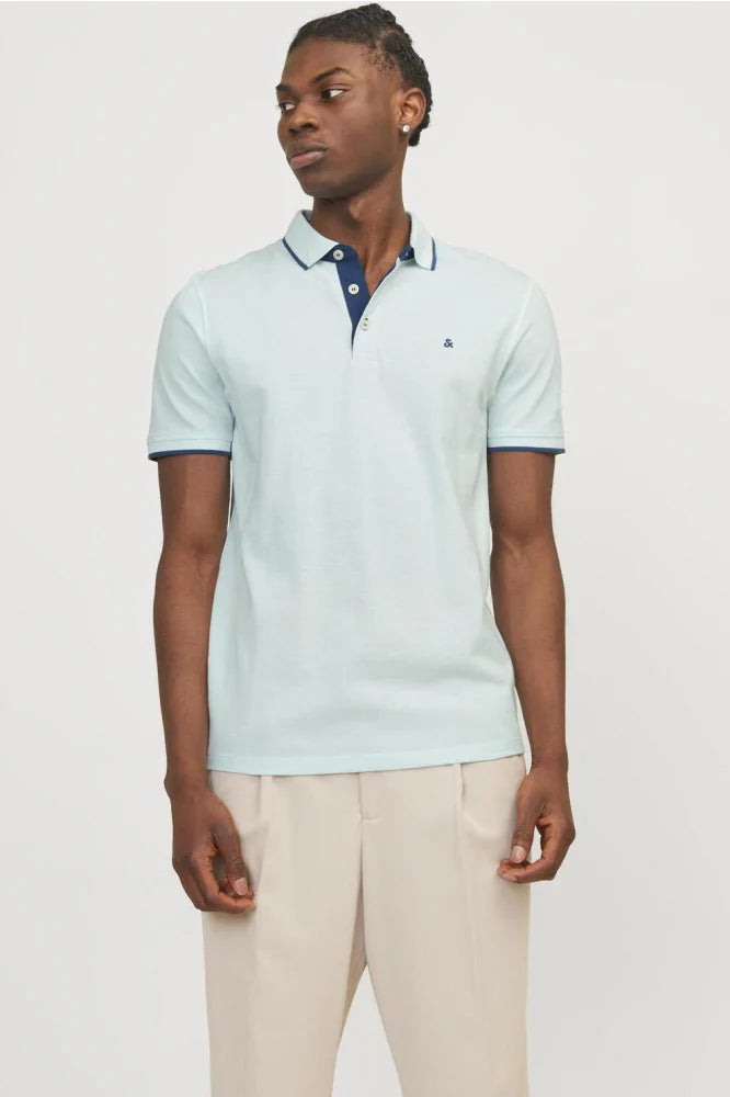 JACK & JONES PAULOS SLIM FIT POLO | LIGHT BLUE