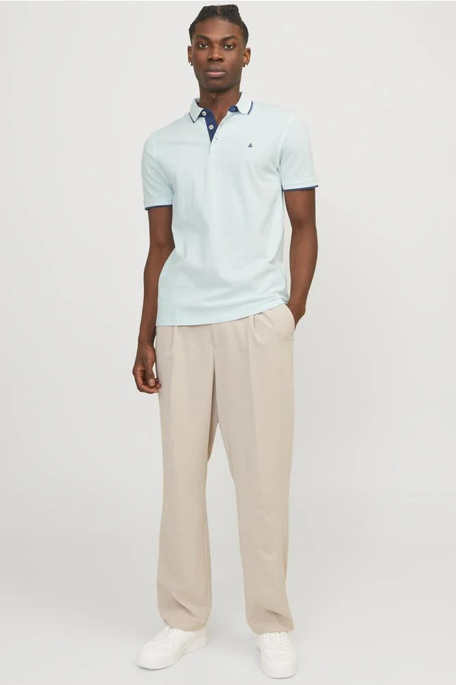 JACK & JONES PAULOS SLIM FIT POLO | LIGHT BLUE