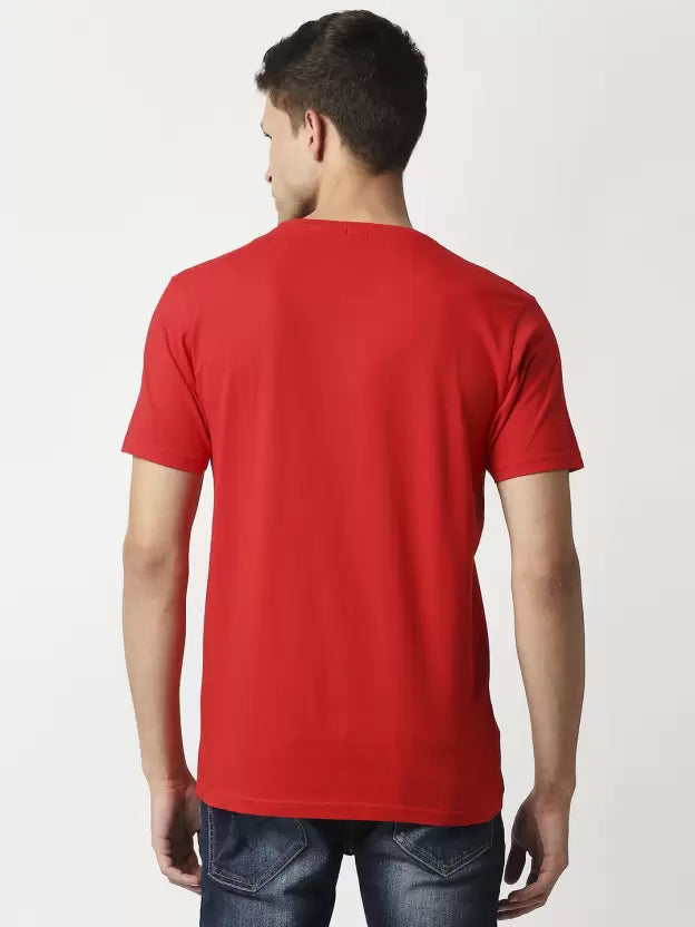 PEPE JEANS-COTTON SLIM FIT - T-SHIRT WITH PRINTED LOGO | RED