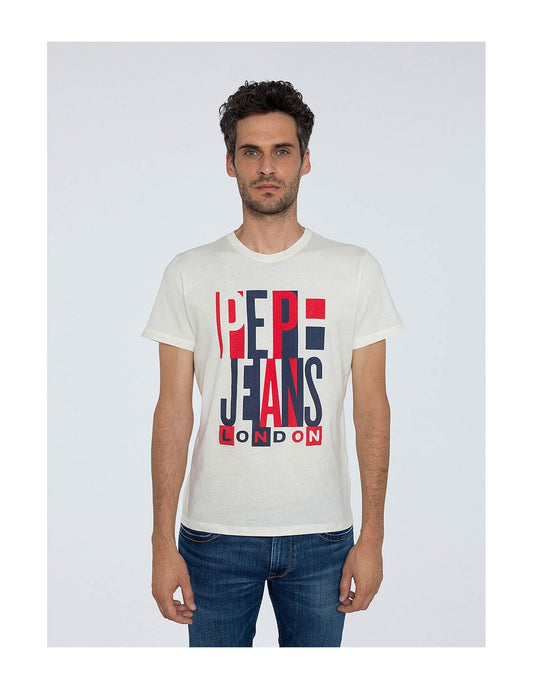 PEPE JEANS LONDON-PREMIUM T-SHIRT | OFF WHITE