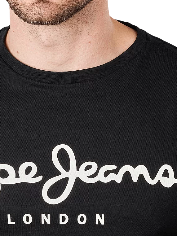 PEPE JEANS LONDON OLDWIVE REGULAR FIT T-SHIRT | BLACK