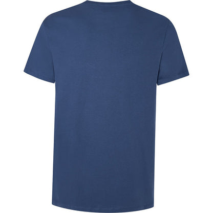 PEPE JEANS-COTTON SLI M FIT -T-SHIRT WITH PRINTED LOGO | NAVY BLUE