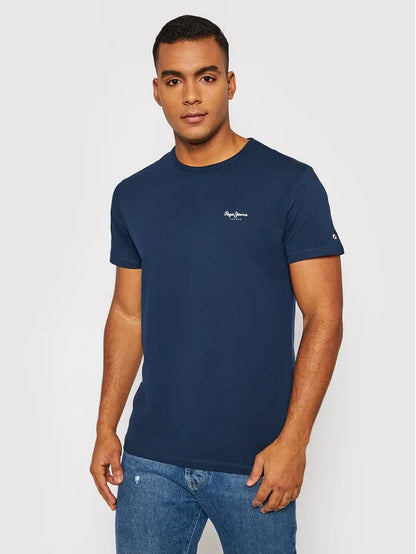 PEPE JEANS LONDON JACK SLIM FIT TEE SHIRT | NAVY BLUE